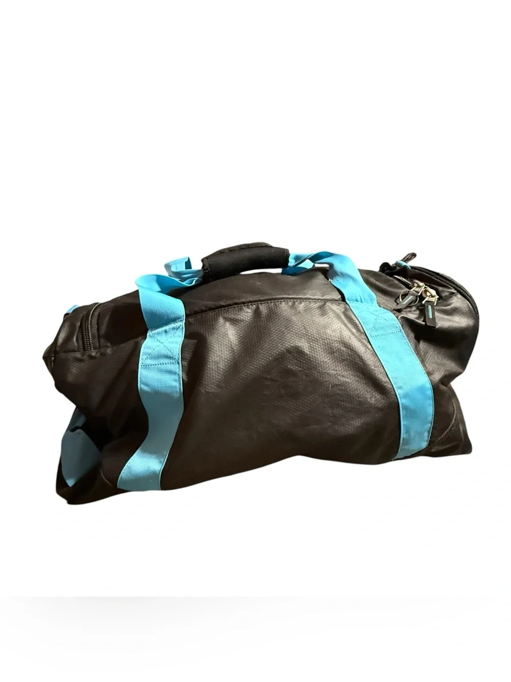 Nike Max Air Duffel Gym Bag Black Blue Large